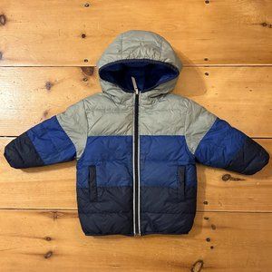 Hanna Andersson Reversible Down Puffer Jacket Hood Size Toddler Size 80cm (2T)